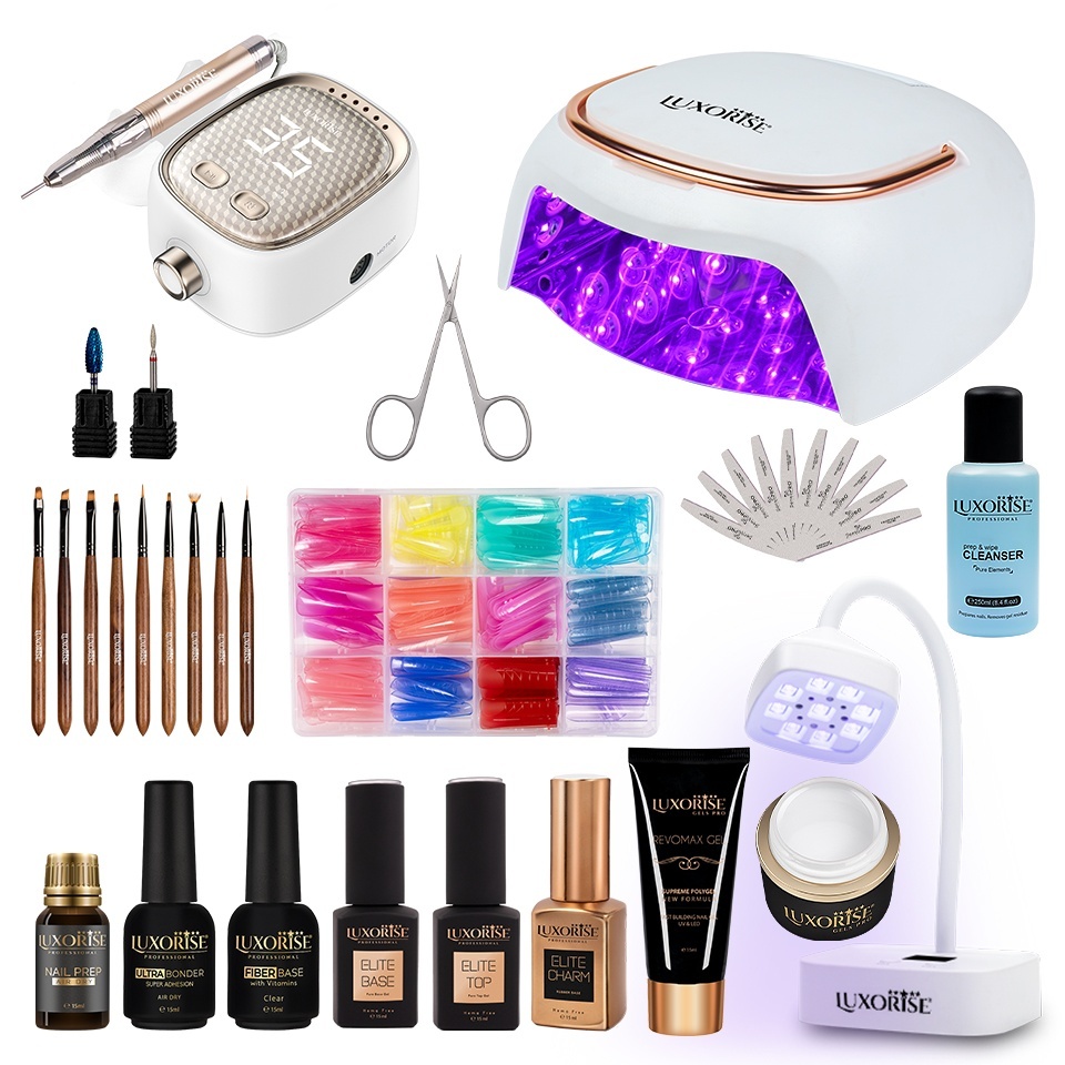 Kit Unghii Polygel & Gel LUXORISE PRO106 pentru Profesioniști