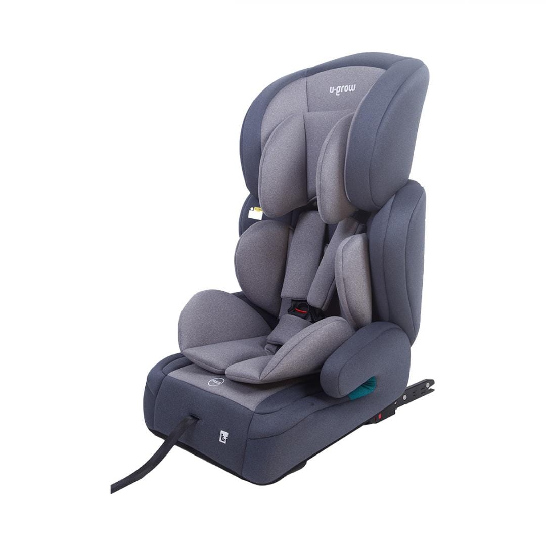Scaun Auto U-Grow 76-150cm ISOFIX, R129 i-Size, Gri - imagine 3