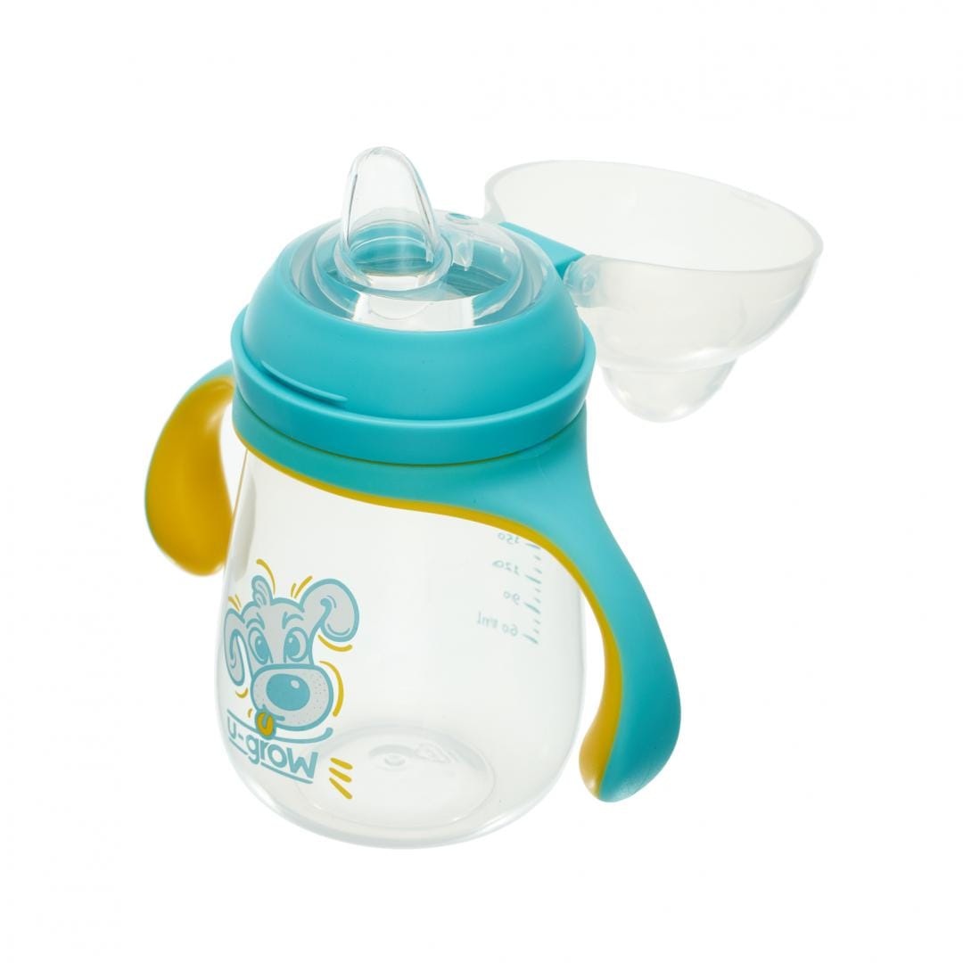 Cană Învățare 260ml cu Cioc Silicon | U-Grow pentru Bebeluși - imagine 3