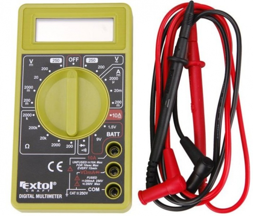 Multimetru Digital Extol Craft 600011, 250V/10A