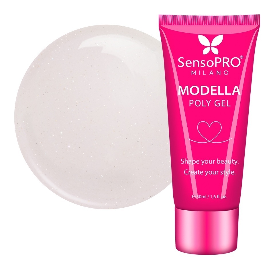 Polygel MODELLA SensoPRO Milano - Satin Rose, 50ml