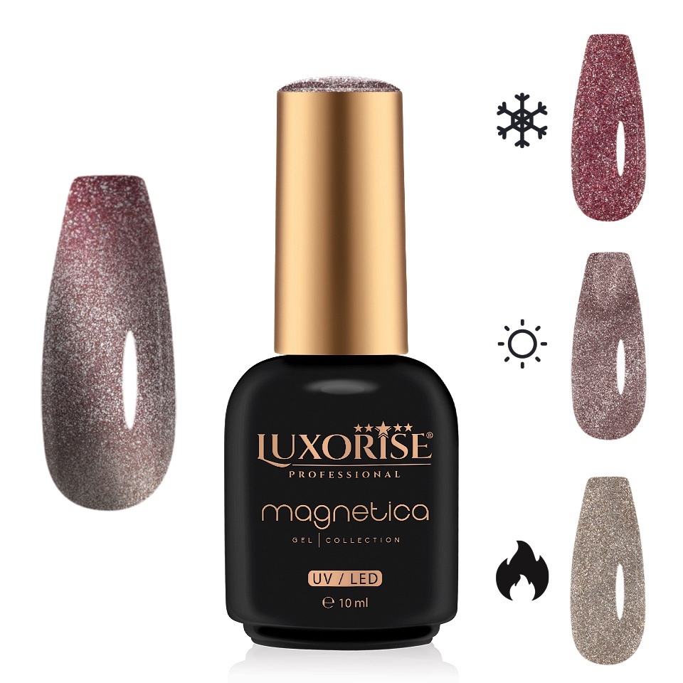 Oja Semipermanenta Magnetica Luxorise ThermoCharm Wine Whisper 10ml