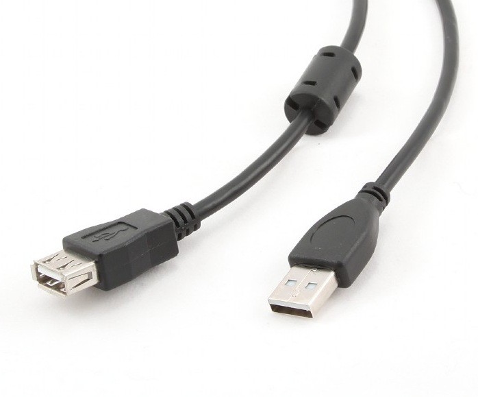 Cablu Prelungitor USB 2.0 Spacer 1.8m Negru - Conexiune Rapidă