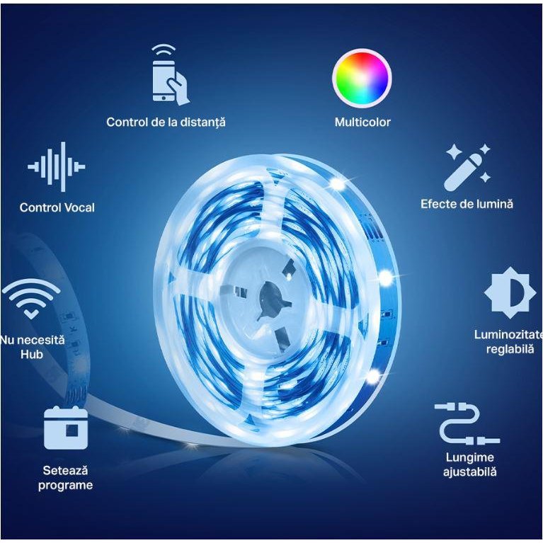 TP-Link Tapo L900-10 Bandă LED Smart Wi-Fi, 16 mil. culori