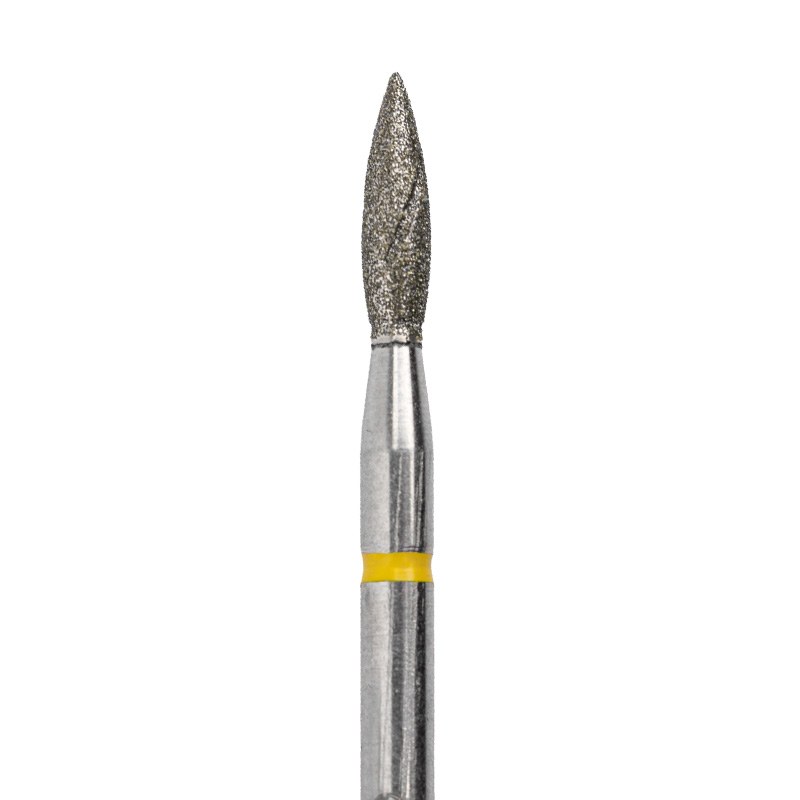 Capăt freză diamant flacără extra fină 2,3x8 mm | Nailshop