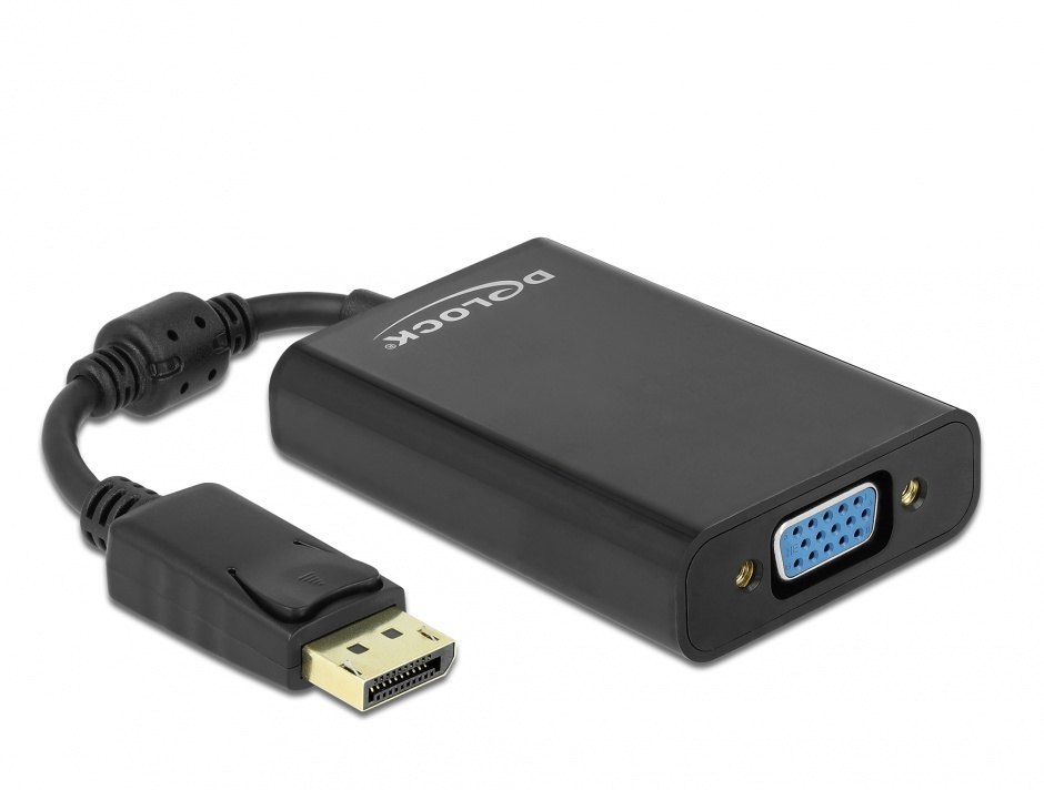 Adaptor DisplayPort la VGA Delock + Audio