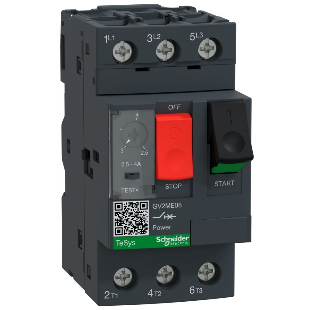 Disjunctor Motor Schneider GV2ME08AP, 2.5-4A