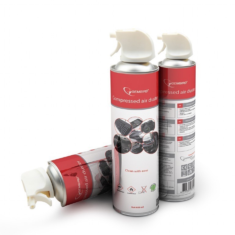 Spray Aer Comprimat Gembird 600ml - Curatare Eficienta Electronice - imagine 2