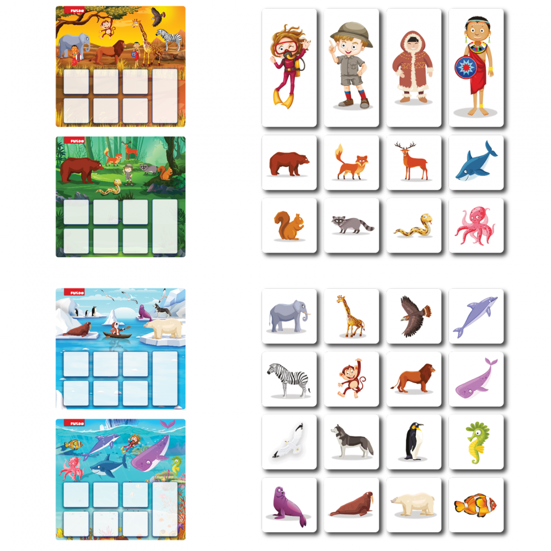 Puzzle Potrivește Habitatul - Joc Educativ Copii - imagine 6