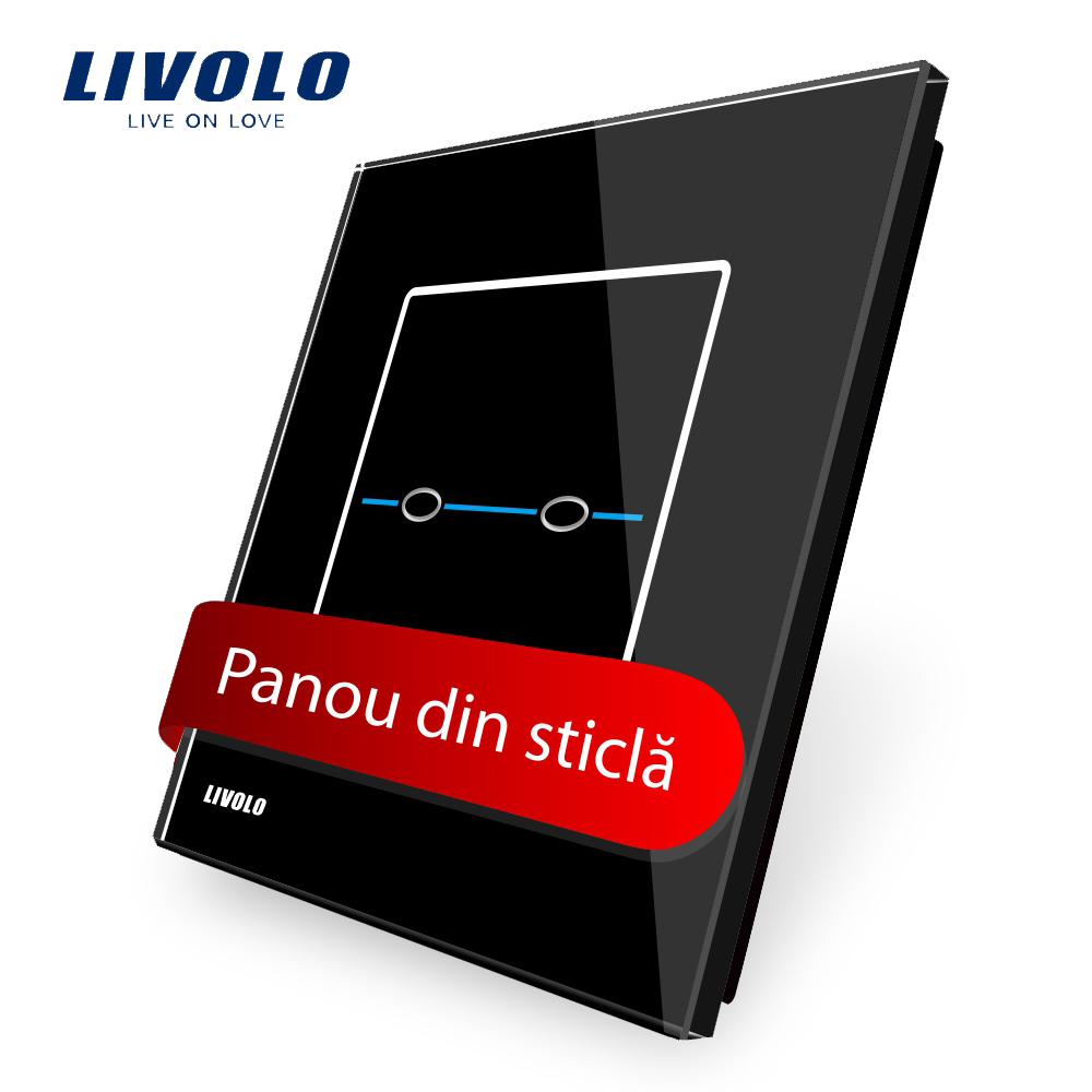 Intrerupator Dublu Touch Livolo Sticla - Seria R - imagine 6