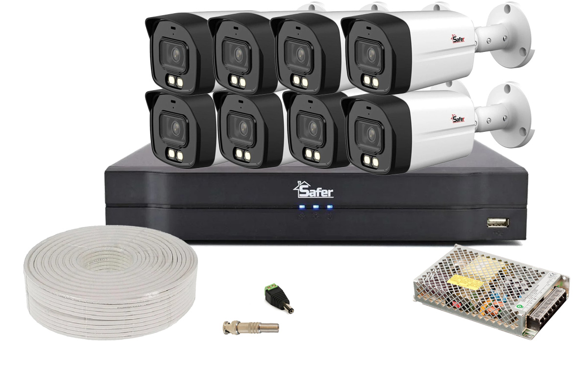 Kit Supraveghere 8 Camere AI Safer WizSense