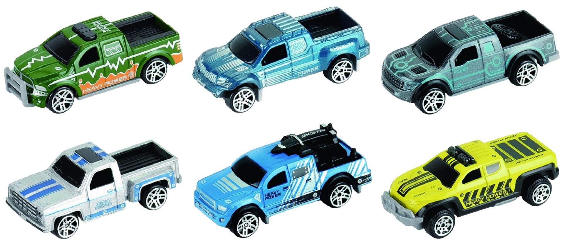 Set 3 Camionete Die Cast 1:64 - Cevodle, Mașinuțe Metal Rezistent - imagine 4