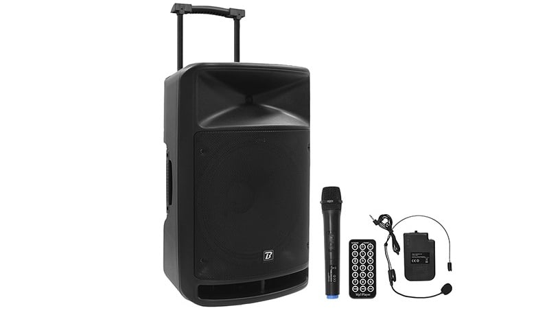 BoomToneDJ TRAVELSOUND15 800W Bluetooth + 2 Microfoane