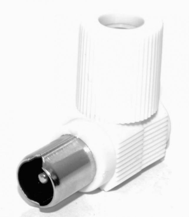 Conector TV Unghi KTKONUM Alb OEM
