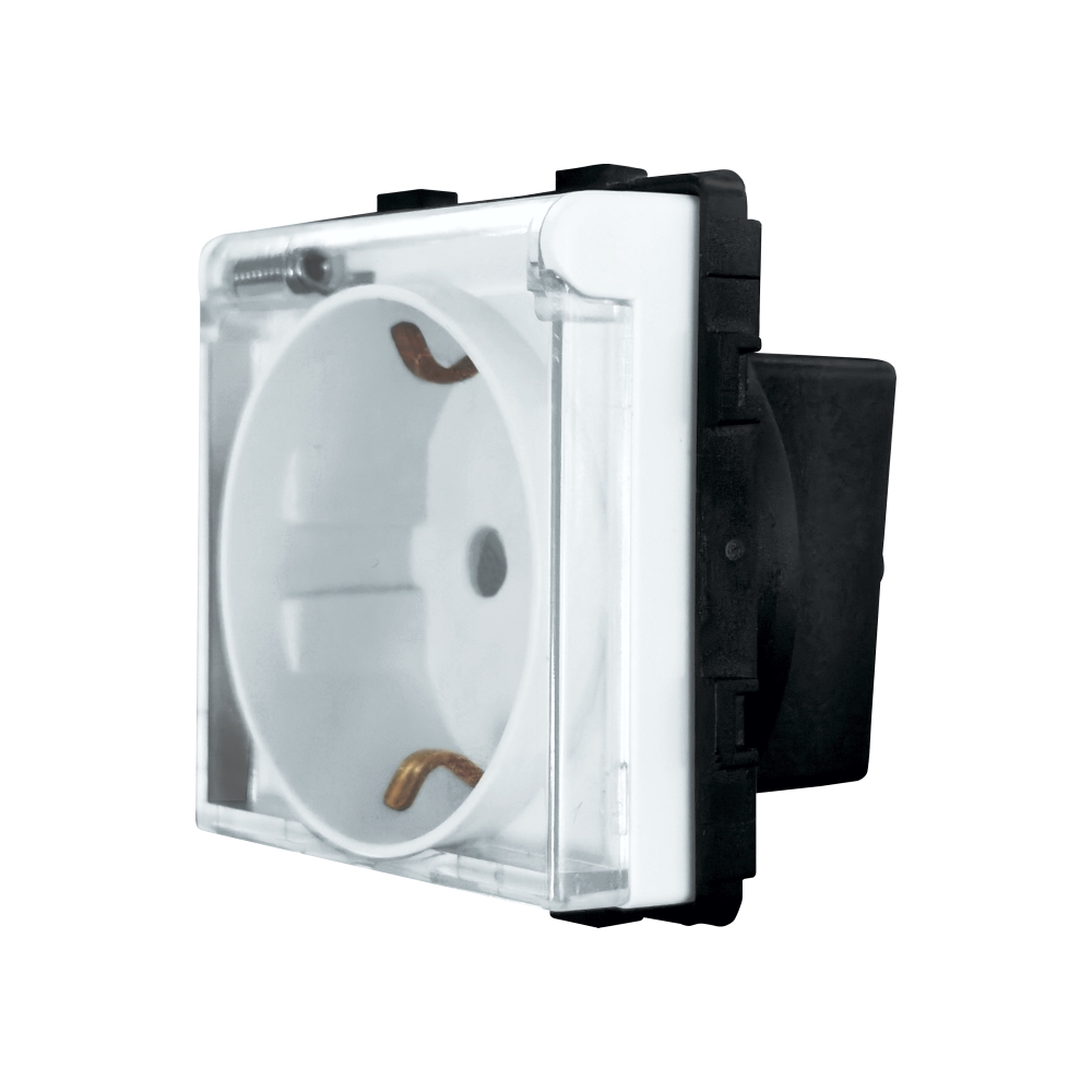 Priză Simplă Sticlă Luxion IP45