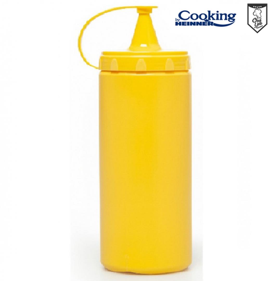 Dispenser Sosuri 700ml Galben Heinner Chef Line - Pentru Bucătărie