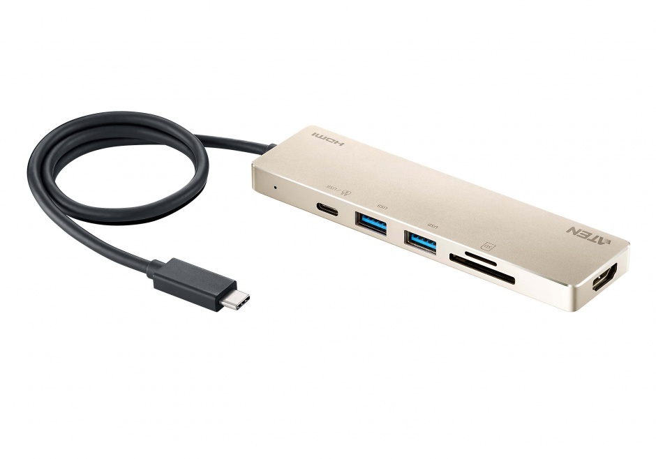 Docking Station Aten UH3239 USB-C 6-in-1, 4K, PD 60W