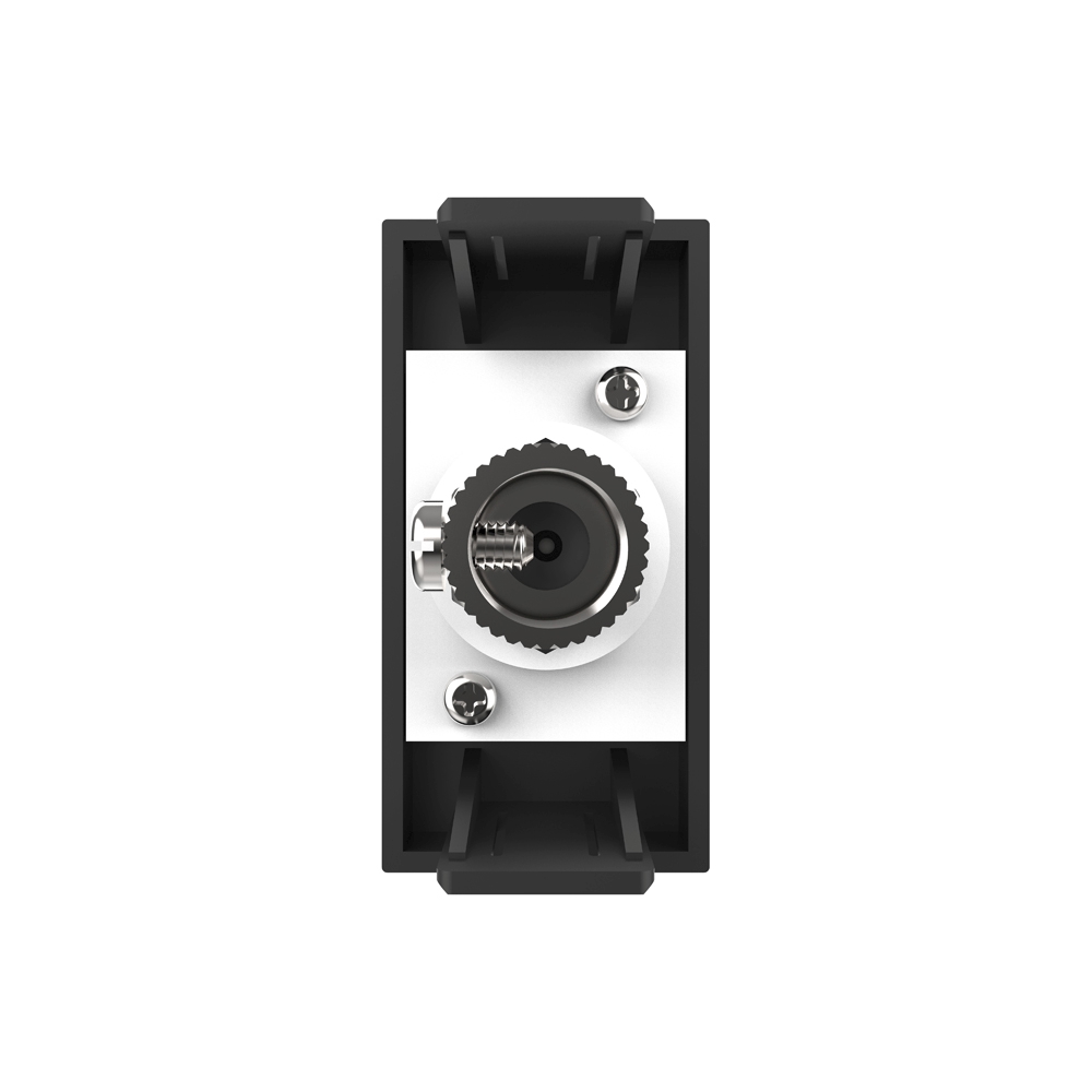 Priză TV Livolo, Metal/Plastic, 45x22.5mm, Negru - imagine 8
