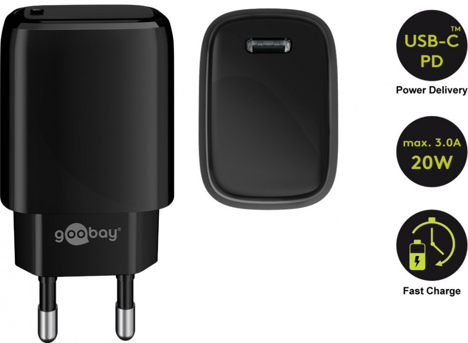 Încărcător Fast USB-C PD 20W Goobay