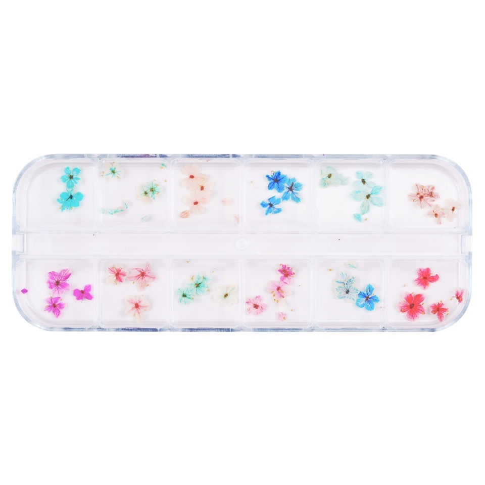 Flori Uscate Unghii Luxorise Flower Grace, 12 modele