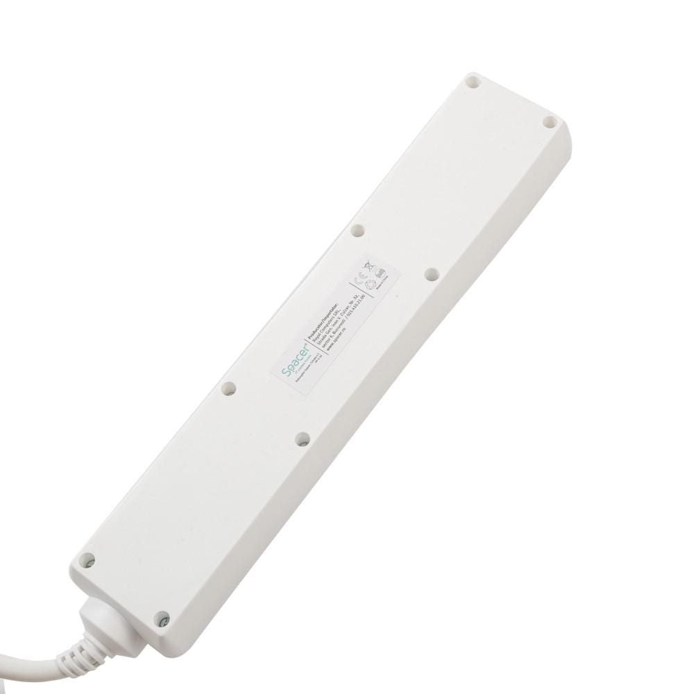 Prelungitor Spacer 5 Prize Schuko 3m USB Alb - 3500W - imagine 4