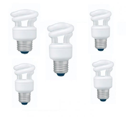 Bec Fluorescent Panasonic 5W E27 Alb Cald - Eficient Energic - imagine 2