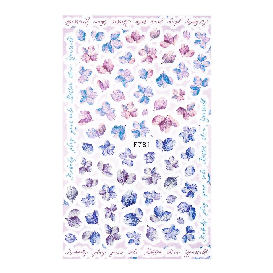 Abtibilduri Unghii SensoPRO Milano Soft Flowers F781