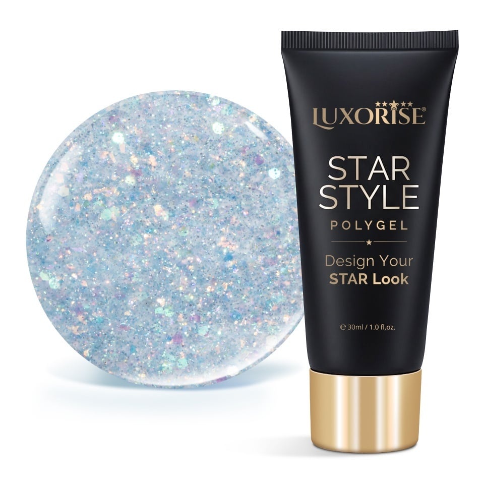 Polygel LUXORISE STAR STYLE - STAR VIBE Collection, Mint After Party, 30ml