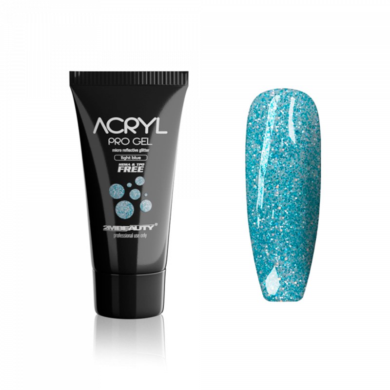 Acryl Pro Gel 2M Albastru Hema Free 15g Nailshop