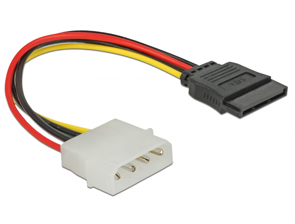 Cablu adaptor SATA Molex 12cm Delock 60100