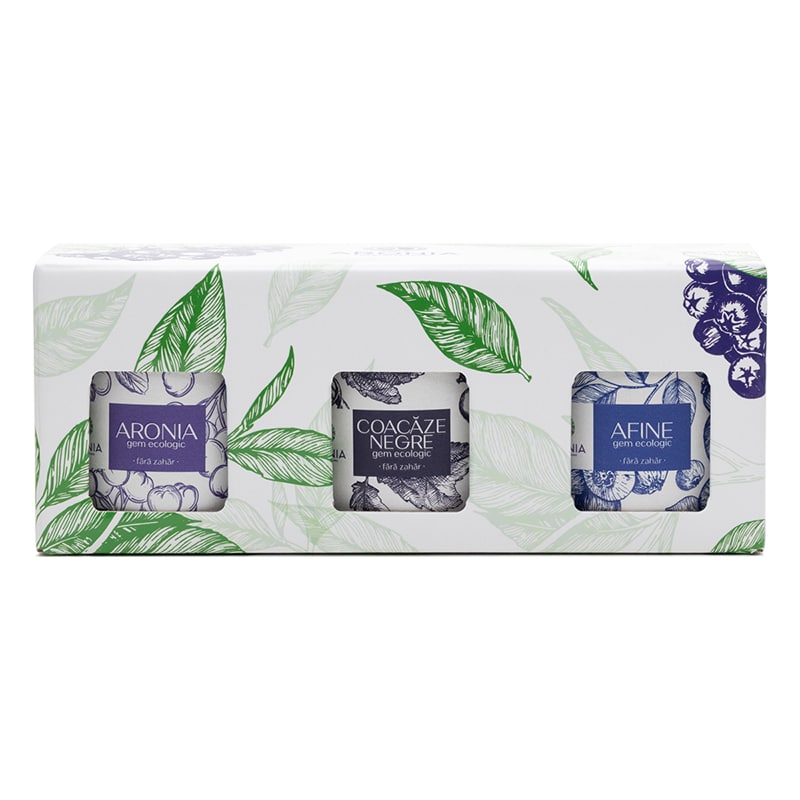 Set 3 Gemuri ECO Aronia, Fără Zahăr