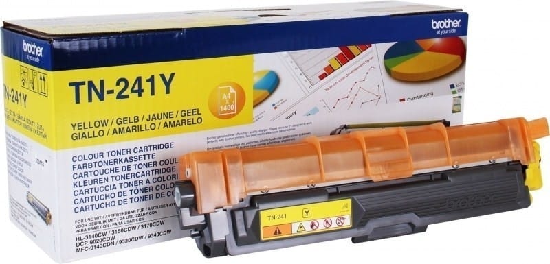 Toner Original Brother TN241Y Galben - 1.400 Pagini - imagine 2