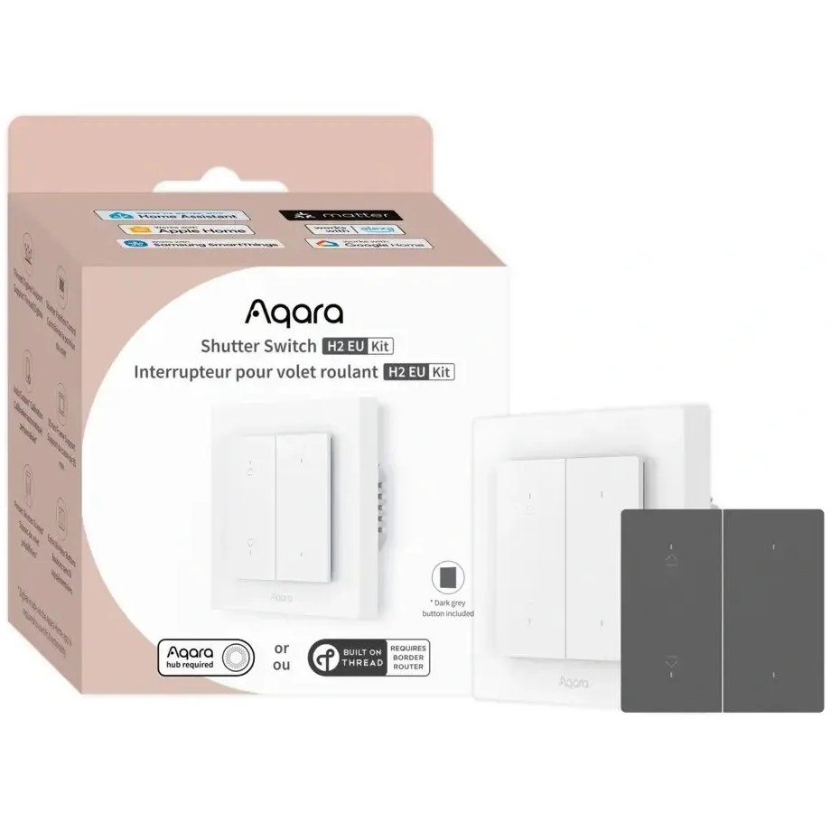 Aqara Shutter Switch H2 EU Kit: Control Rulouri Zigbee