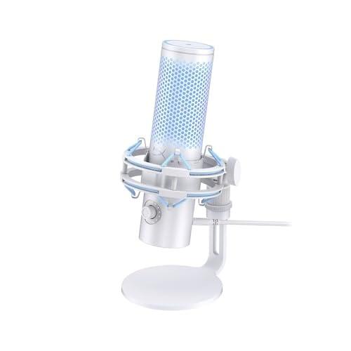 Microfon HyperX QuadCast 2 Frost USB-C - Gaming & Streaming Premium