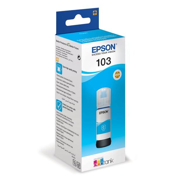 Cartus Cerneala Epson 103 Cyan 70ml - Original Ecotank - imagine 2