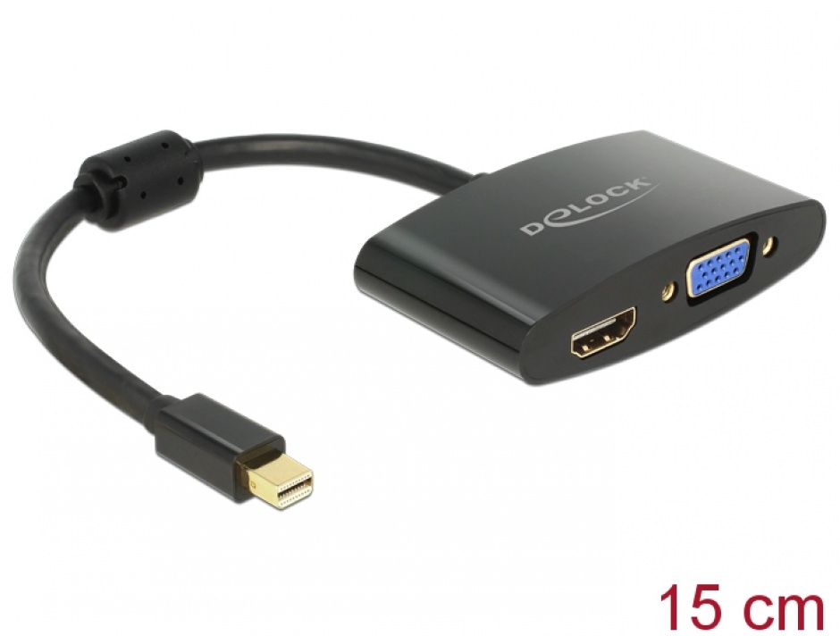 Adaptor Mini DisplayPort la HDMI/VGA Delock