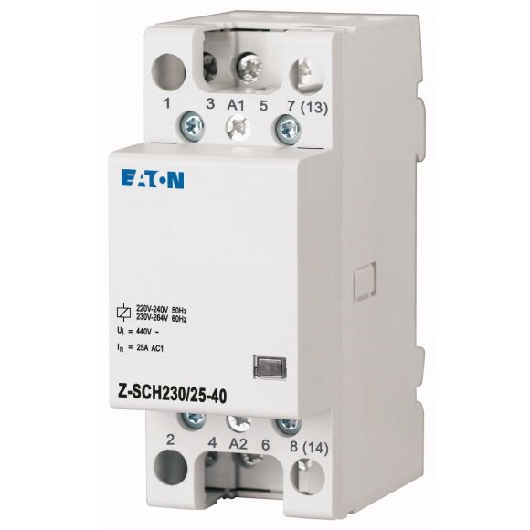 Contactor Eaton Z-SCH230/25-40, 25A, 4NO, bobină 230V