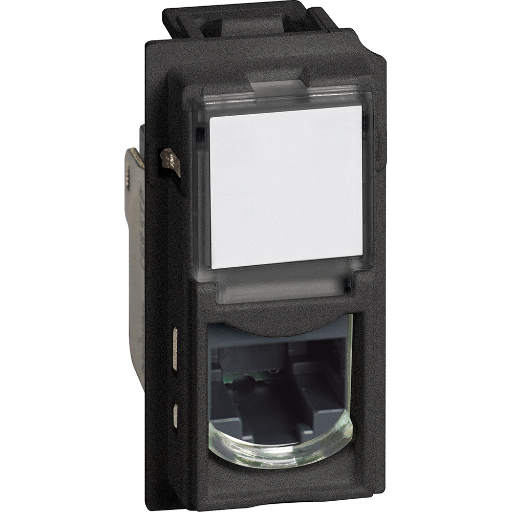 Priza RJ45 Cat5e Bticino Negru | Conexiune Rapidă