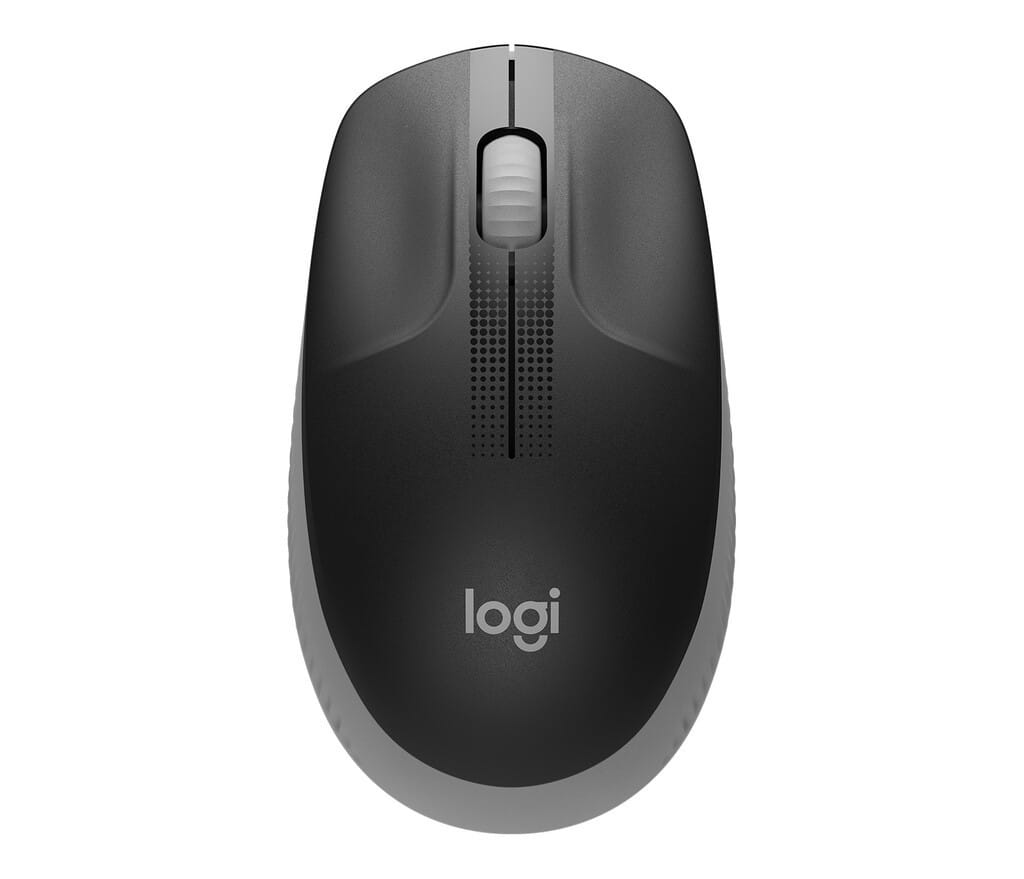 Mouse Wireless Logitech M190, Ambidextru, Negru/Gri - imagine 2