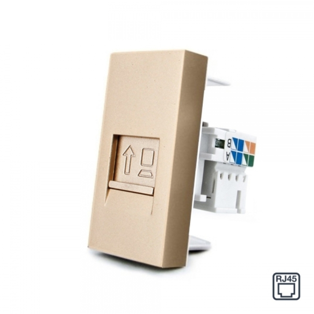 Priza Internet Livolo RJ45, 10GB/s, Montaj Sticla - imagine 5