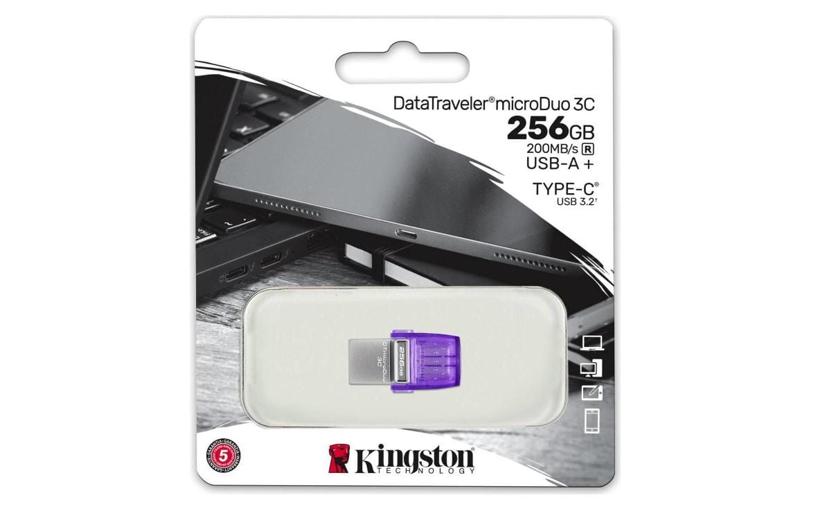 Memorie USB Kingston 256GB microDuo 3C Dual Type-C si USB-A - imagine 4