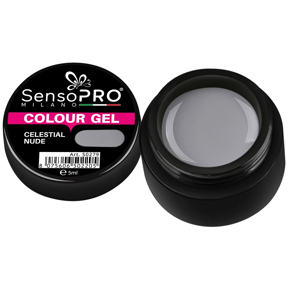 Gel UV Celestial Nude 5ml SensoPRO - Acoperire Premium