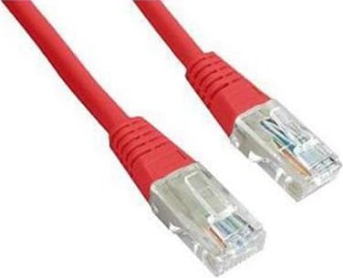 Cablu Patch Gembird Cat5e 0.5m Rosu - Rețea Gigabit 1000Mbps - imagine 2