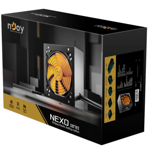 Sursă PC NJOY NEXO 650W 80+ GOLD ATX Negru