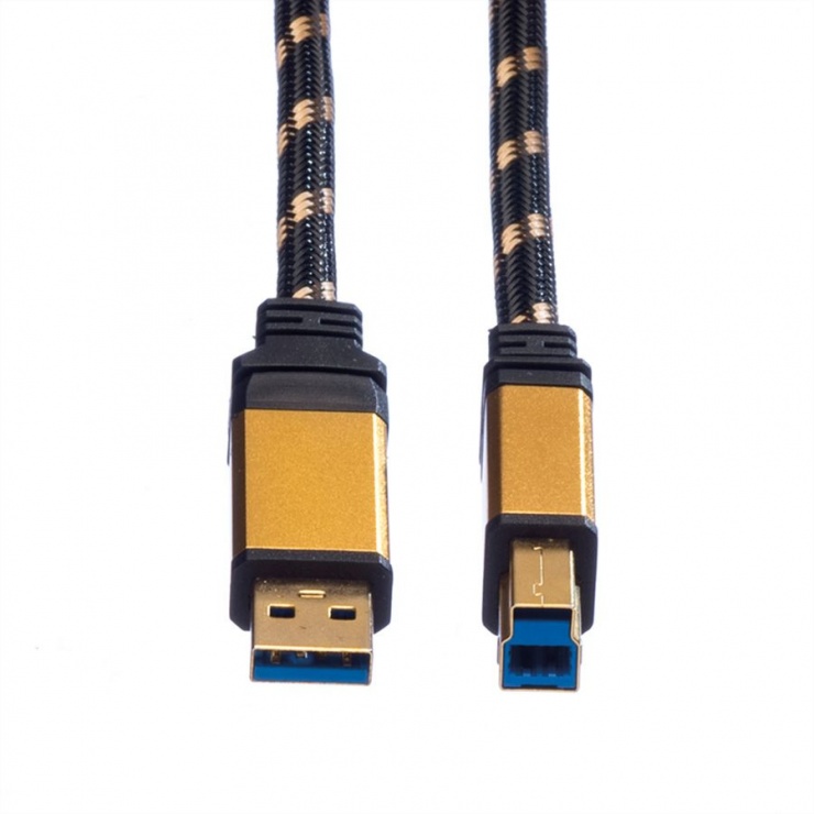 Cablu USB 3.0 A-B Gold Roline 1.8m