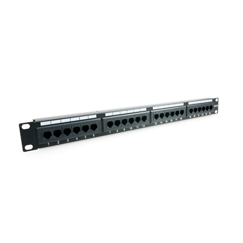 Patch Panel 24 Porturi Cat.5e UTP 1U Emtex - PBPP02A