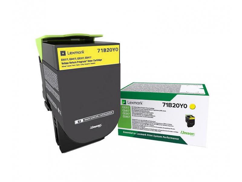 Toner Original Lexmark 71B20Y0 Yellow - 2.500 pagini