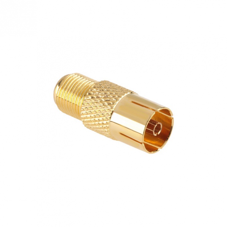 Adaptor TV Coaxial la F Auriu ZLA0601-1 | OEM