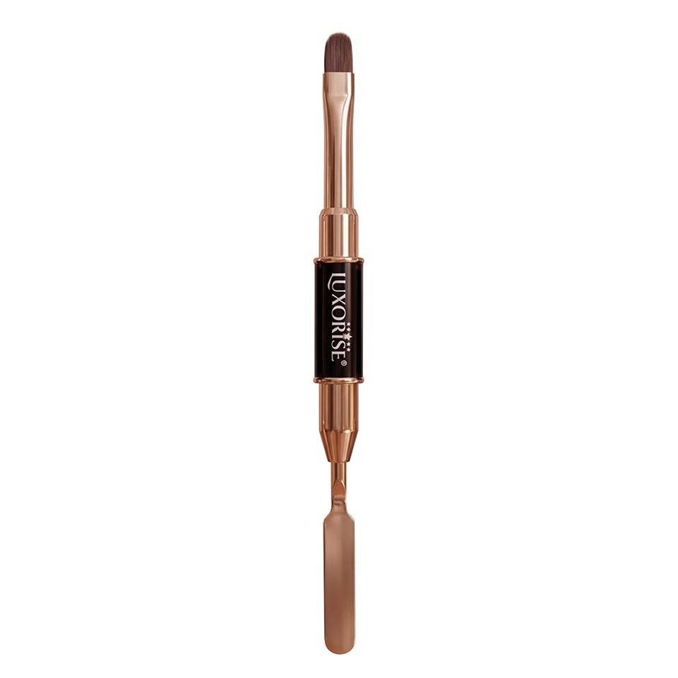Pensula Dubla LUXORISE Spatula & Oval pentru Polygel