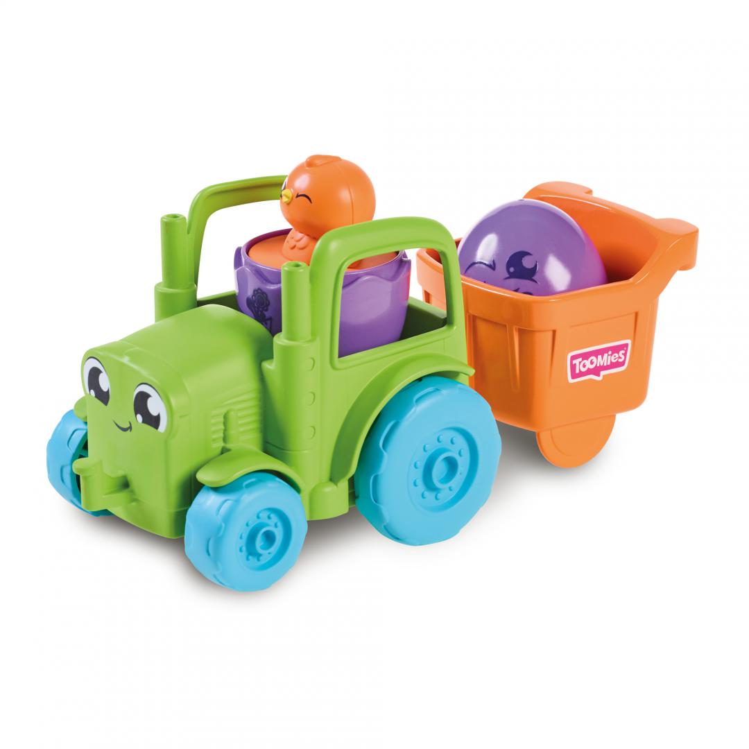 Tractor Transformabil 2in1 Hide & Squeak pentru Copii 12-36 Luni